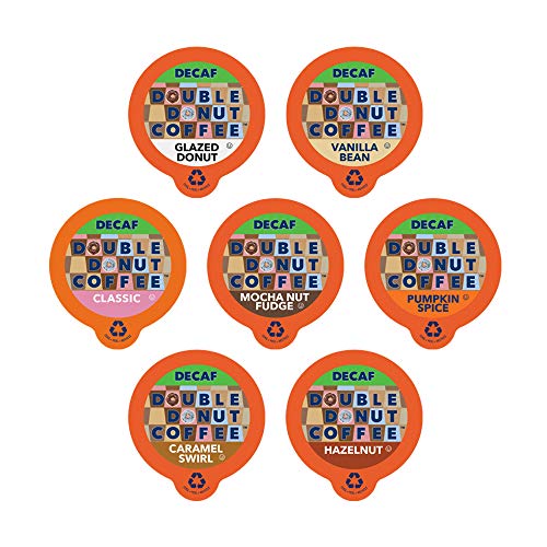 Double Donut Coffee Decaf Flavored Coffee Single Serve Cups For