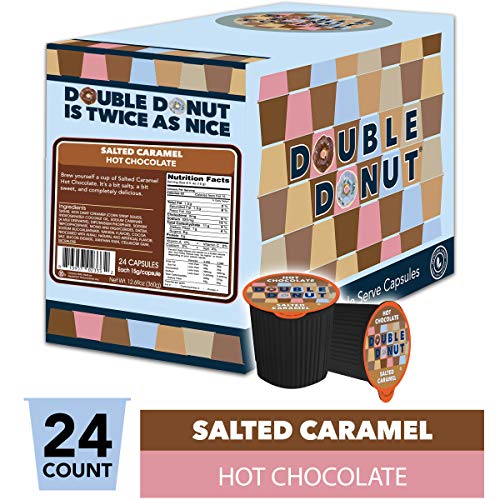 Double Donut Flavored Hot Chocolate Pods, Salted Caramel Hot Cho