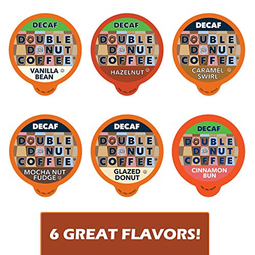 Decaf Flavored Coffee Variety Pack - 6 Traditional Flavors Cara