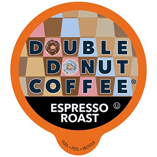 Double Donut Espresso Roast Coffee, In Recyclable Single Serve C