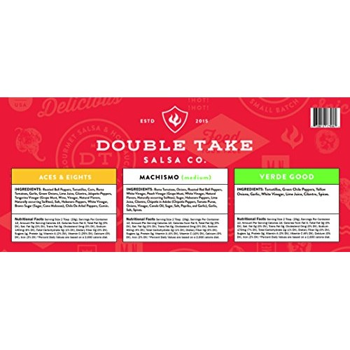 Double Take Salsa Gourmet Variety 3 Pack, Aces &Amp; Eights Sweet Co