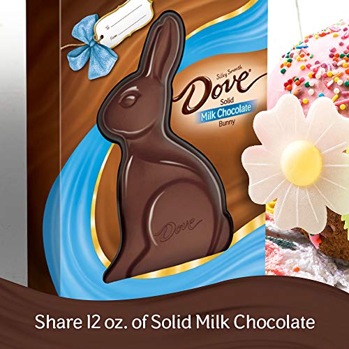 Dove Easter Milk Chocolate Candy Solid Easter Bunny 12-Ounce Box