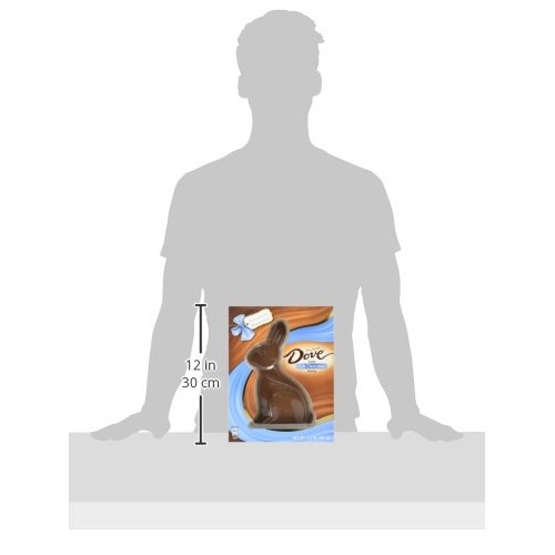 Dove Easter Milk Chocolate Candy Solid Easter Bunny 12-Ounce Box