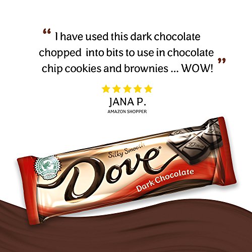 Dove Dark Chocolate Singles Size Candy Bar 1.44-Ounce Bar 18-Cou