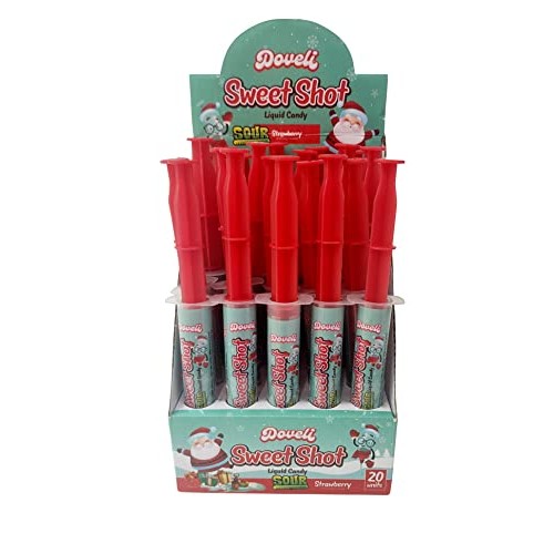 [20 pk] Christmas Candy Stocking Stuffers| Candy Shots-Sour Stra...