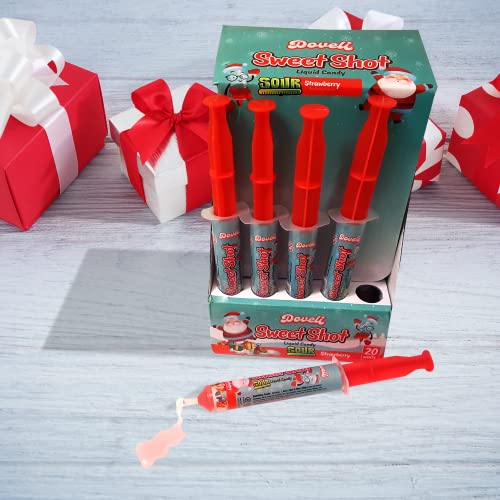 [20 pk] Christmas Candy Stocking Stuffers| Candy Shots-Sour Stra...