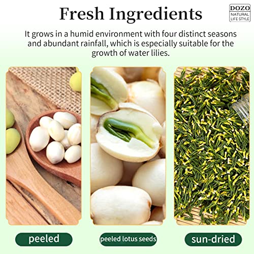 DOZO Lotus plumule 300g 150g*2 10.58oz Lian Zi Xin Wild Nature...