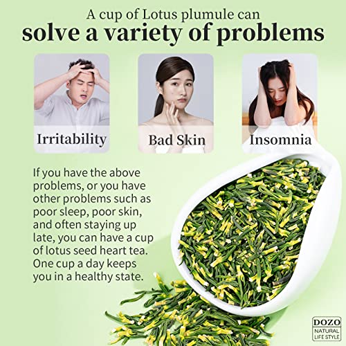 DOZO Lotus plumule 300g 150g*2 10.58oz Lian Zi Xin Wild Nature...