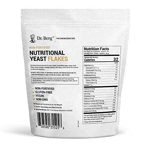 Dr. Bergs Premium Nutritional Yeast Flakes| Gluten Free &Amp; Non-G