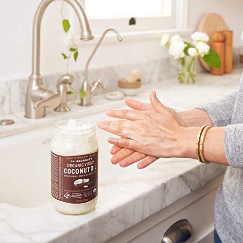 Dr Bronners, Coconut Oil Virgin White Kernel Organic, 14 Fl Oz