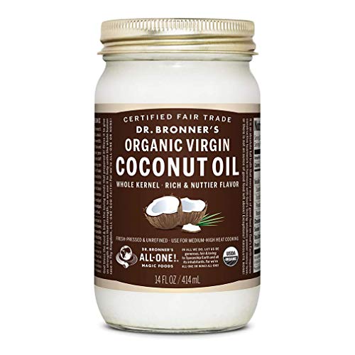 Dr Bronners, Coconut Oil Virgin White Kernel Organic, 14 Fl Oz