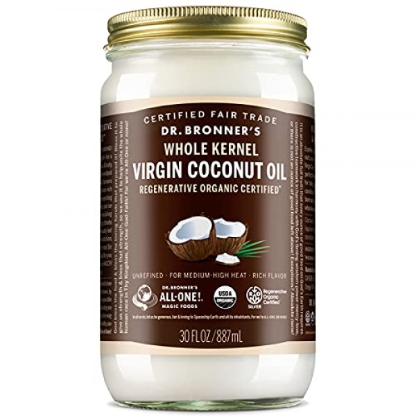 Dr. Bronners - Regenerative Organic Coconut Oil Whole Kernel, ...