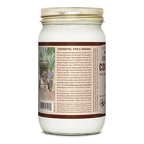 Dr. Bronners - Organic Virgin Coconut Oil White Kernel, 14 Oun