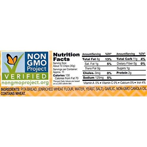 Dr Hummus, Chip Pita Garlic, 13 Ounce