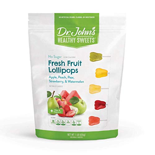 Dr. Johns Healthy Sweets Sugar Free Fresh Fruit Tooth Lollipops