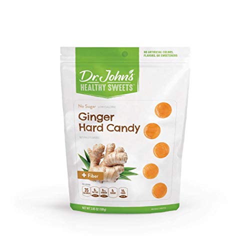 Dr. Johns Healthy Sweets Sugar Free Ginger Hard Candies 3.85Oz