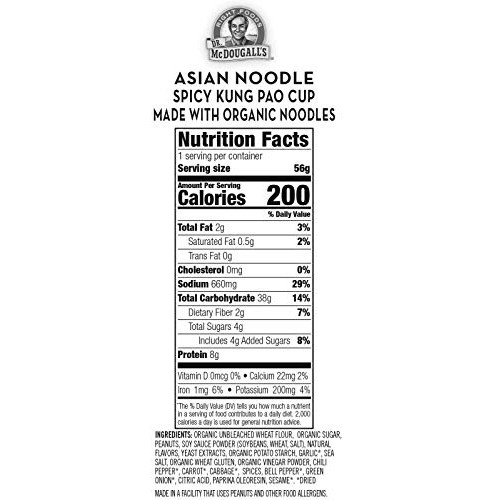 Dr. Mcdougalls Right Foods Asian Entree, Spicy Kung Pao Noodle,