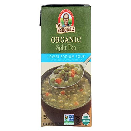 Dr Mcdougalls Right Foods Organic Low Sodium Split Pea Soup, 17.
