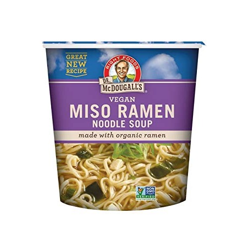 Dr. Mcdougalls Right Foods Vegan Miso Ramen, 1.9 Ounce Cups Pa