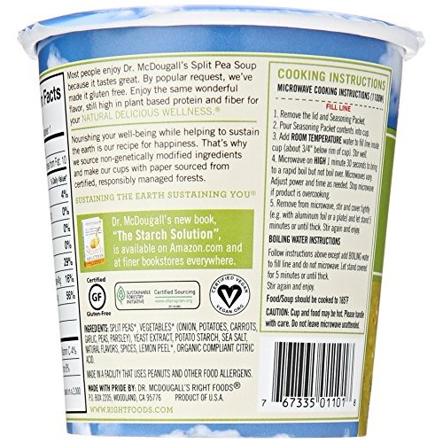 Dr. Mcdougalls Soup, Vegan Split Pea, 2 Oz