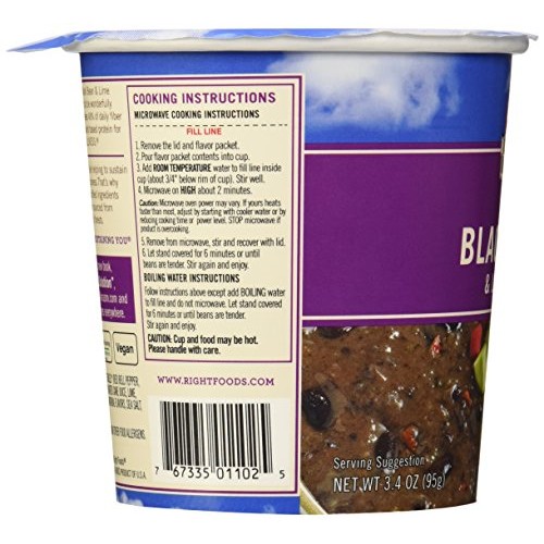 Dr. Mcdougalls Vegan Black Bean &Amp; Lime Soup, 3.4 Oz