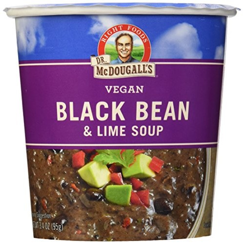 Dr. Mcdougalls Vegan Black Bean &Amp; Lime Soup, 3.4 Oz