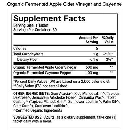 Dr. Mercola, Organic Fermented Apple Cider Vinegar And Cayenne P