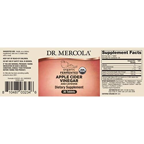 Dr. Mercola, Organic Fermented Apple Cider Vinegar And Cayenne P