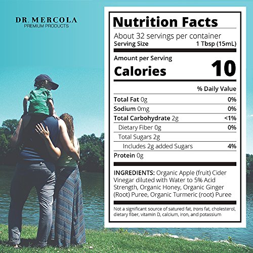 Dr Mercola, Pure Power Organic Keto Cider 16 Fl Oz 1 Pt., 31 S