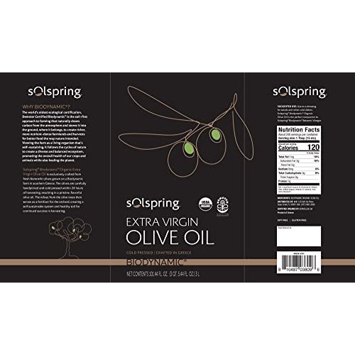 Dr. Mercola Solspring Biodynamic Organic Extra Virgin Olive Oil, Dr. Mercola Solspring Biodynamic Organic Extra Virgin Olive Oil,