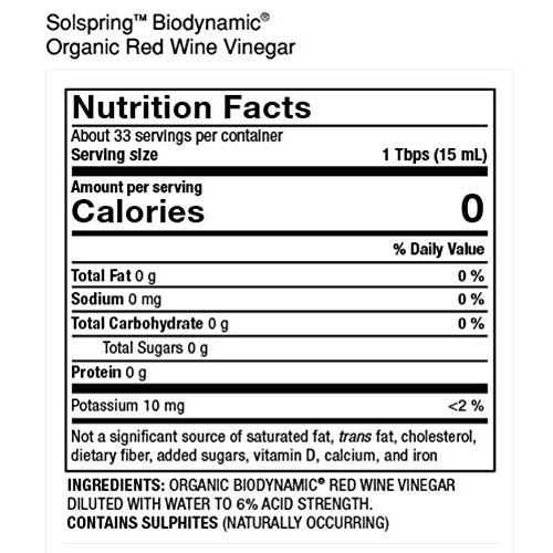 Dr. Mercola Solspring Biodynamic Organic Red Wine Vinegar 16.90