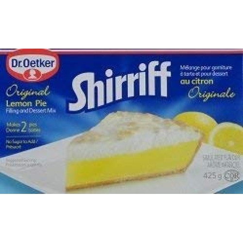 Dr. Oetker Shirriff Pie Filling And Dessert Mix Lemon 425 Grams/
