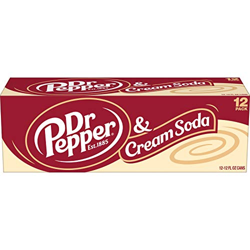 Dr Pepper &Amp; Cream Soda, 12 Fluid Ounce Cans, 12 Pack