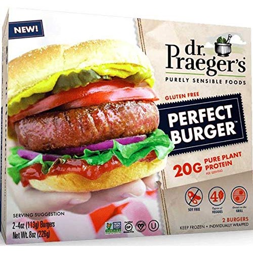 Dr. Praegers Purely Sensible Foods Perfect Burger, 8 Ounce -- 6
