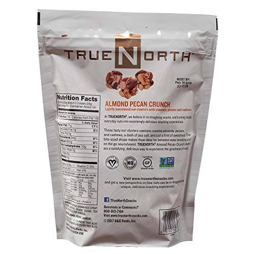 True North 100% Natural Clusters, Almond, Pecan, Cashews, 24 Oun True North 100% Natural Clusters, Almond, Pecan, Cashews, 24 Oun