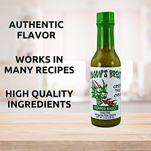 Dragons Breathe Pepper Sauce Green Thai Chili With Spicy Bold