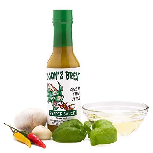 Dragons Breathe Pepper Sauce Green Thai Chili With Spicy Bold