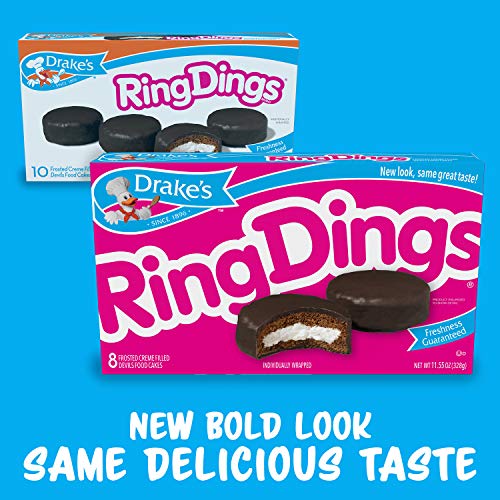 Drakes Ring Dings Cakes 13.5 Oz, 10 Count