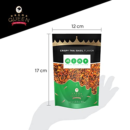 Drama Queen Crispy Thai Basil Flavor - Chili Oil - a Premium Hot...