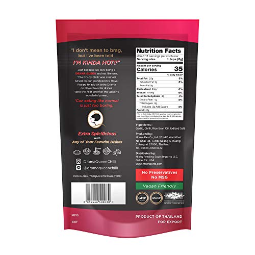 Drama Queen Thai Crispy Chili - Chili Oil - a Premium Hot Sauce ...