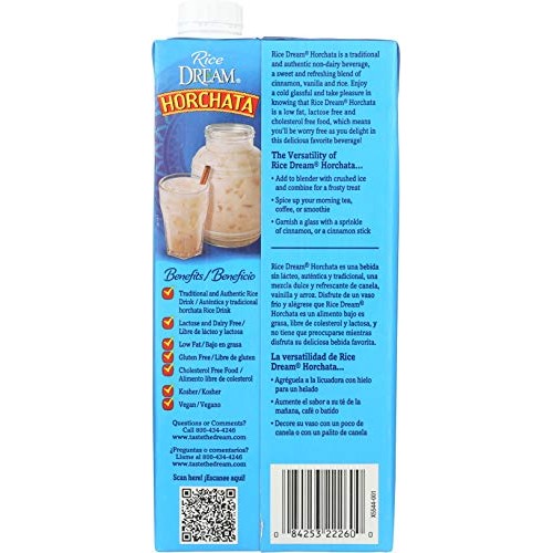 Rice Dream Horchata Rice Drink, 32 Fl. Oz. Pack Of 6