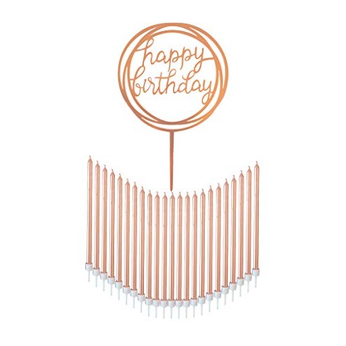 Dream Vzn 24 Count Tall Thin Metallic Rose Gold Slow Burning Bir