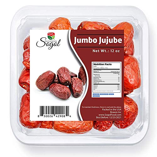 Dried Jujube Dates, Red Dates , Hand Selected Large Size Herbal