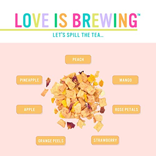 Katys Peach Bellini Loose Leaf Tea - White Peach Herbal Refres