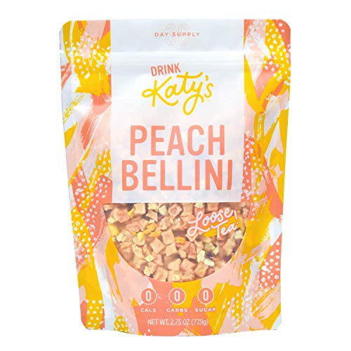 Katys Peach Bellini Loose Leaf Tea - White Peach Herbal Refres