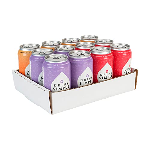 Drink Simple Organic Sparkling Maple Water Variety Pack, 12Oz Ca