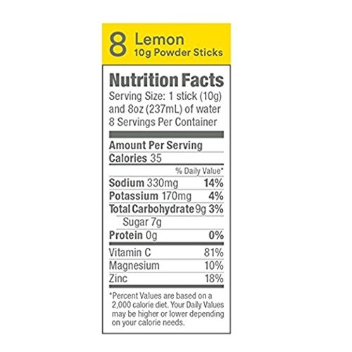 Dripdrop Ors Electrolyte Hydration Powder Sticks, Lemon, 10G, 8