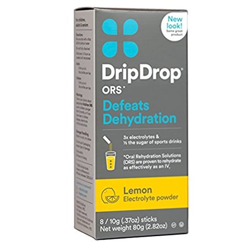 Dripdrop Ors Electrolyte Hydration Powder Sticks, Lemon, 10G, 8