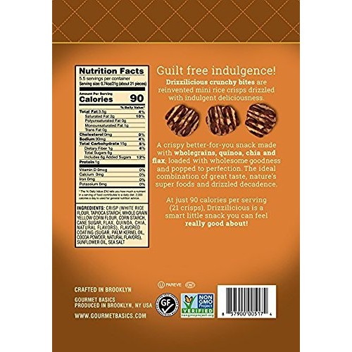 Drizzilicious Crunchy Drizzle Bites SMores Gluten Free 4 Oz. Pa...