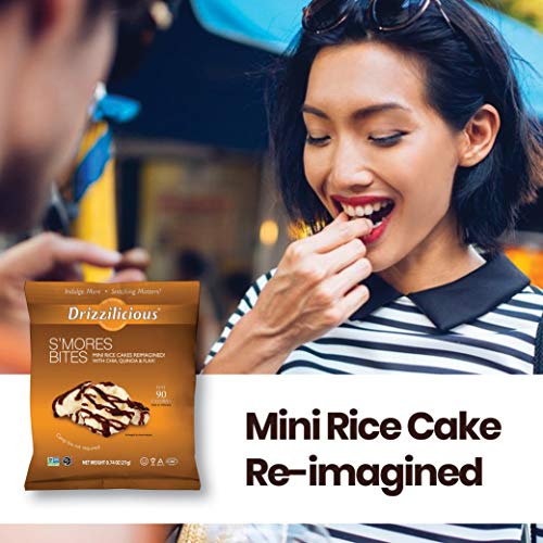 Drizzilicious Smores 10 Pack | Mini Snack Chocolatey Rice Cakes